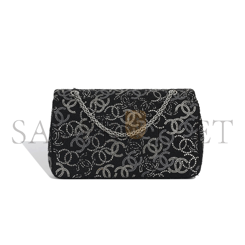 Ch**el strass crystal medium classic flap bag (25.5*15.5*6.5cm)